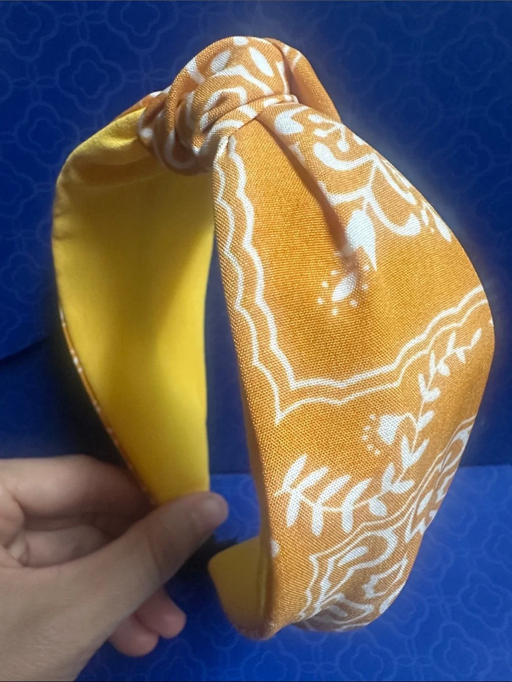 Yellow Floral Knot Headband - Women's Accessory